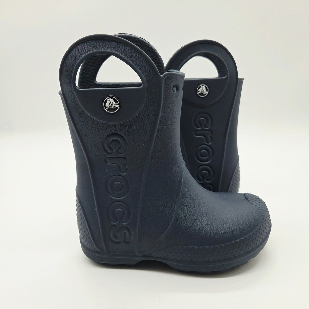 Crocs Toddler Handle It Rain Boots Navy Size 10c